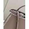 Fendi Peekaboo Grain Leather and Elaphe Brown Bag