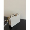 Fendi touch white & snake skin bag