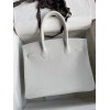 Hermes White Epsom Silver Hadware 30