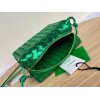 Bottega Veneta Green Loop Camera metallised leather Bag