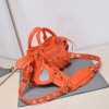 Balenciaga orange cagole XS handle bag