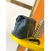 YSL Loulou Bag Y-Quilted small blue suede bag