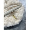 YSL Puffer Merino Shearling & Lambskin White 29cm