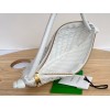 Bottega Veneta Turn Medium White Intrecciato Leather Bag