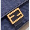 Fendi Baguette Dark blue FF canvas bag