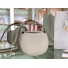 Chloe kiss purse in small grain calfskin white