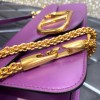 Valentino Garavani Locò purple large bag