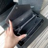YSL all black wallet 19cm