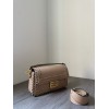 Fendi Baguette beige woven leather bag 29cm