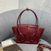 Bottega Veneta Arco Mini Red Leather Tote Bag