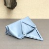 Bottega Veneta fold-over envelope clutch blue