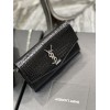 YSL UPTOWN chain wallet in crocodile bag
