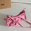 Balenciaga Pink Mini Le Cagole Chain Bag