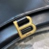Balenciaga hourglass shoulder bag in black