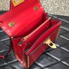 Valentino Garavani Rockstud Alcove red leather tote bag