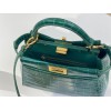 Fendi Peekaboo crocodile leather hand bag