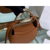 Chloe kiss purse in small grain calfskin brown