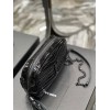 YSL Lou Mini Black Patent Bag
