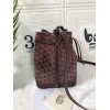 Goyard bucket red leather bag