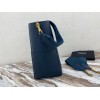 Celine Seau Sangle 23cm blue bag