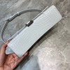 Balenciaga hourglass shoulder bag in white
