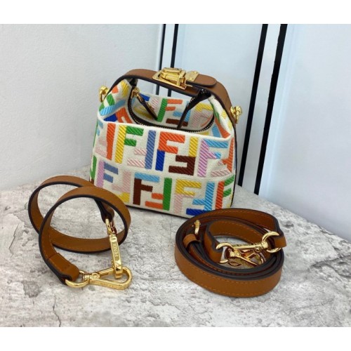 Fendi FF mini hobo multicolor bag