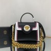 Versace LA MEDUSA small black hand bag