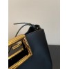 Fendi Way small leather tote black