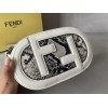 Fendi White O'lock Mini Leather Camera Bag