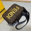 Fendi Camera Case Black FF fabric bag