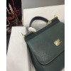 DOLCE & GABBANA Small Green Dauphine Sicily Bag