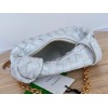 Bottega Veneta Mini Jodie Chain Hobo White Woven Bag