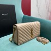 YSL becky beige lampskin leather chain bag