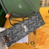 Goyard Minaudiere Coated Gray Canvas Bag