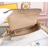 Fendi Baguette white leather medium white trap bag