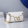 Valentino Garavani Stud Sign white leather bag