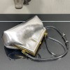 FENDI First Small Silver leather bag 26cm