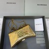 Balenciaga Hourglass Chain Gold Wallet