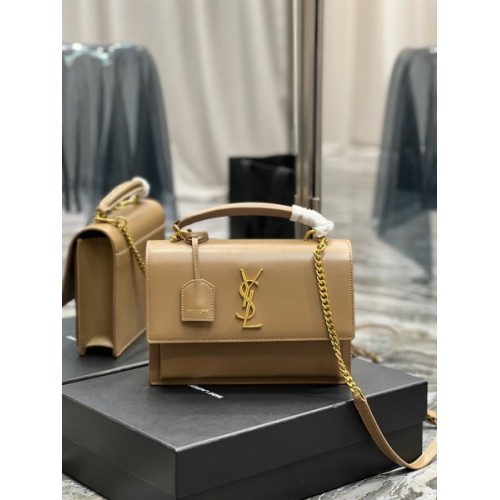 YSL Sunset in Dark Beige 22cm Bag