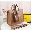 Fendi FF monogram totebag in brown F0608