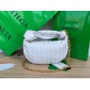 Bottega Veneta Mini Jodie Chain Hobo White Woven Bag