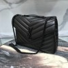 YSL MONOGRAM LOULOU MEDIUM SIZE ALL BLACK