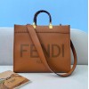 Fendi Sunshine Medium Brown Tote Bag