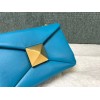 Valentino Garavani One Stud Mini Blue Leather Bag