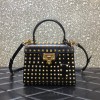 Valentino Garavani Rockstud Alcove black tote bag