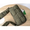 Bottega Veneta Cassette Intrecciato-nylon green cross bag