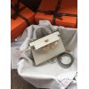 Hermes Kelly Mini White leather