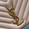 YSL becky beige lampskin leather chain bag