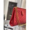 YSL Vitoirie Baby red leather Clutch