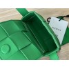 Bottega Veneta Mini Cassette Green Leather Bag